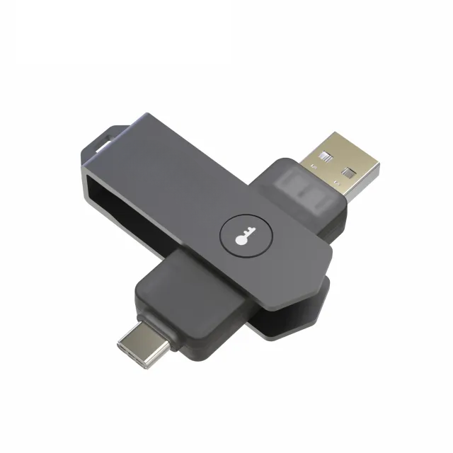 NOPKEY PRO Security Key Multi-Factor(MFA) and Passwordless Authentication ,Compatible Two-Factor authentication (2FA) Connect via NFC USB-A or USB-C ,FIDO U2F/FIDO2 Certified