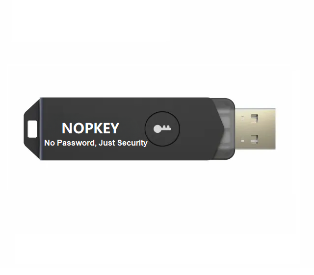 NOPKEY PRO Security Key Multi-Factor(MFA) and Passwordless Authentication ,Compatible Two-Factor authentication (2FA) Connect via NFC USB-A or USB-C ,FIDO U2F/FIDO2 Certified